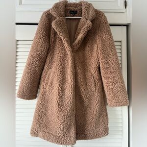 Long Tan Teddy Jacket